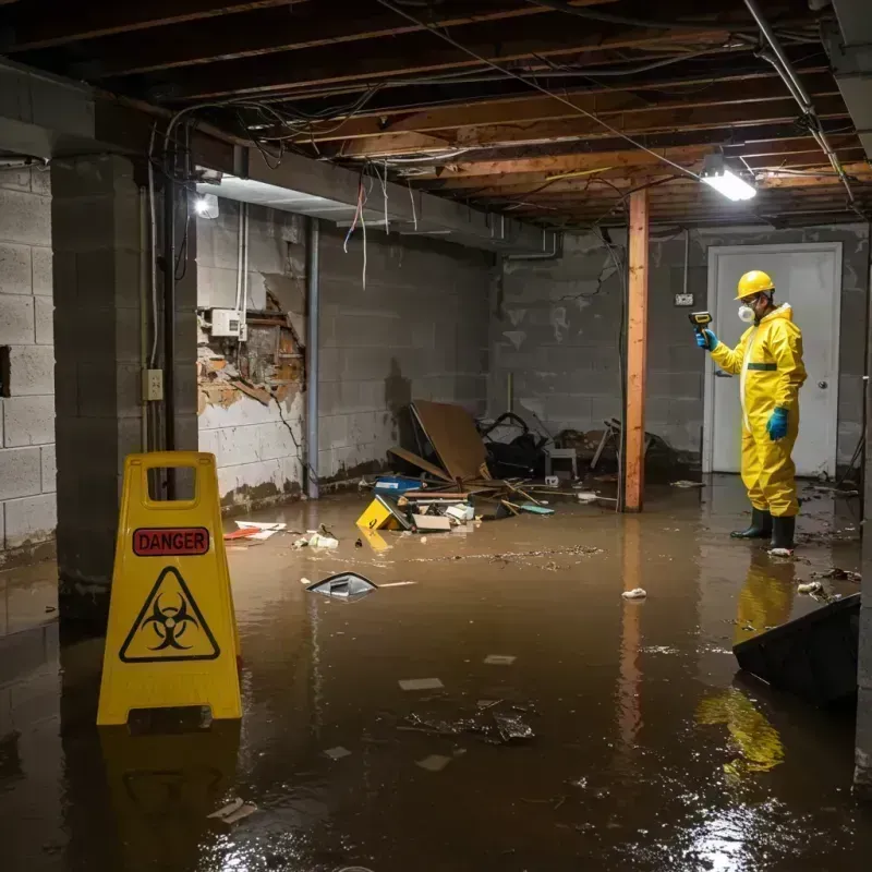 Flooded Basement Electrical Hazard in Burnsville, MN Property